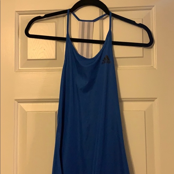 Blue adidas workout top - Picture 1 of 5